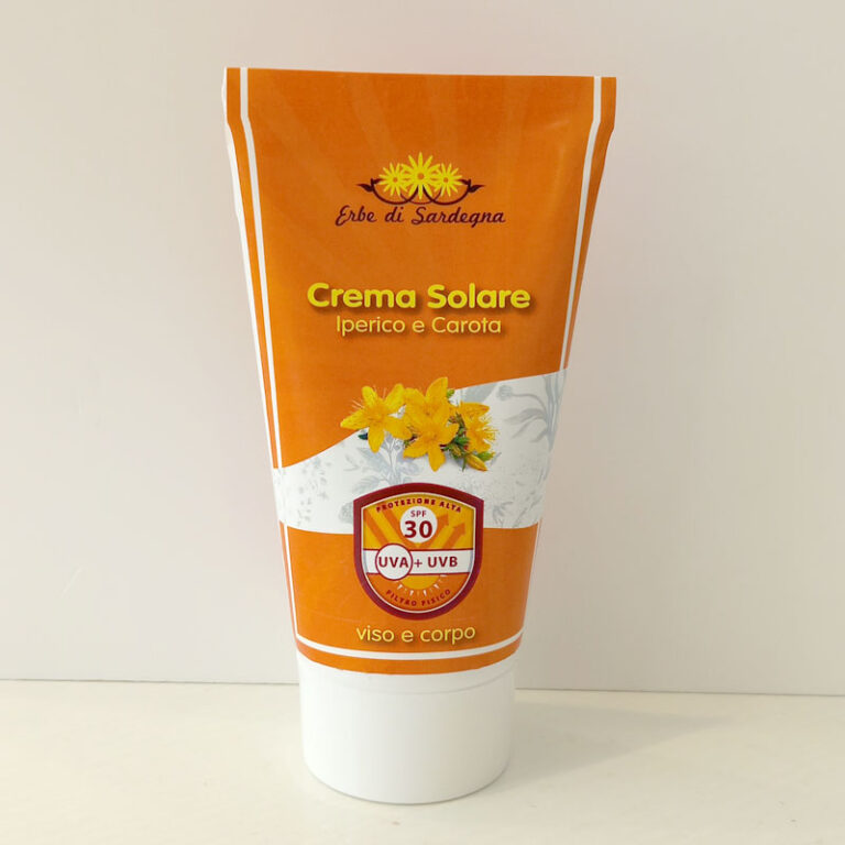 crema solare spf30, solare naturale, Erbe di Sardegna