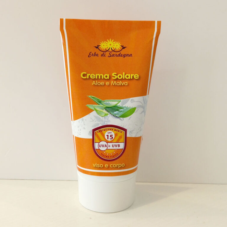 crema solare naturale, spf 15, Erbe di Sardegna