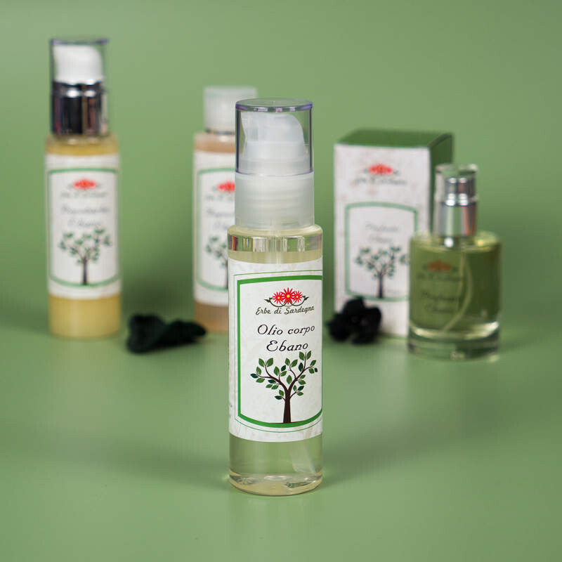 olio corpo e barba Ebano, erbe di Sardegna